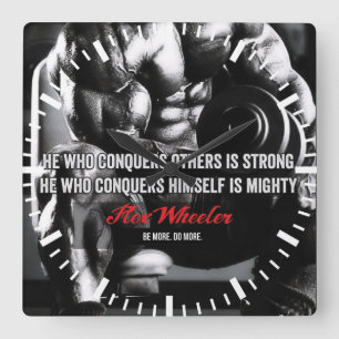 Reloj Cuadrado Gimnasio de motivación de la aptitud