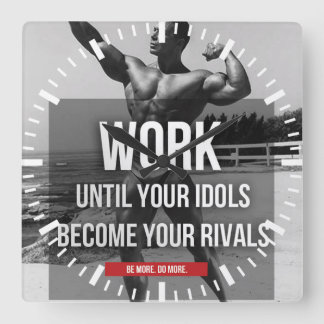 Reloj Cuadrado Gimnasio Motivador