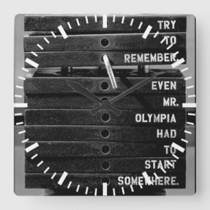 Reloj Cuadrado Gimnasio Motivador