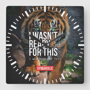 Reloj Cuadrado Gimnasio Motivador