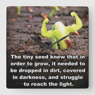 Reloj Cuadrado Gimnasio Motivador