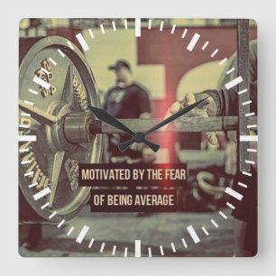 Reloj Cuadrado Gimnasio Motivador