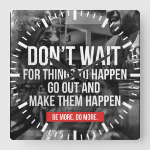 Reloj Cuadrado Gimnasio Motivador