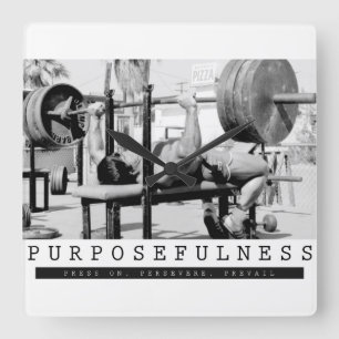 Reloj Cuadrado Gimnasio Motivador de Construcción de Cuerpo