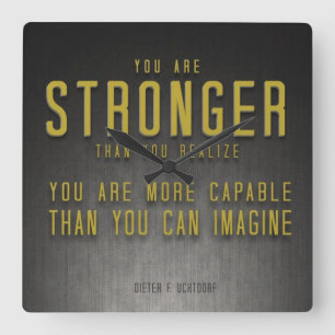 Reloj Cuadrado Gimnasio Motivador de Construcción de Cuerpo