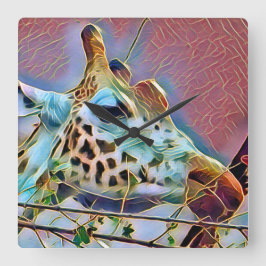 RELOJ CUADRADO GIRAFFE