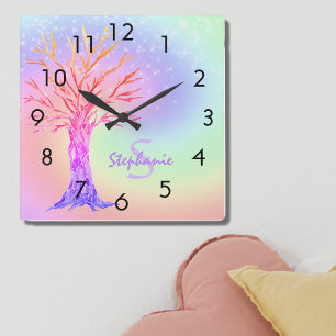 Reloj Cuadrado Girls Rainbow Name