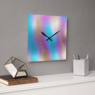 Reloj Cuadrado Glam iris irlandés