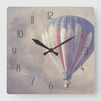 Reloj Cuadrado Globo del aire caliente