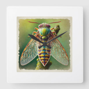 Reloj Cuadrado Gnoma Insect 031024IREF230 - Watercolor