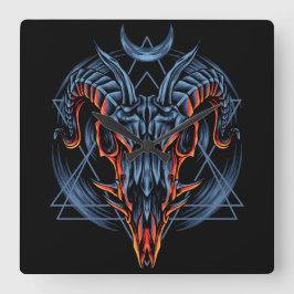 Reloj Cuadrado Goat Skull