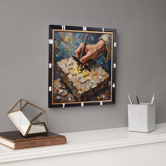 Reloj Cuadrado God's Pen: Heartfelt Promise (Oficina)