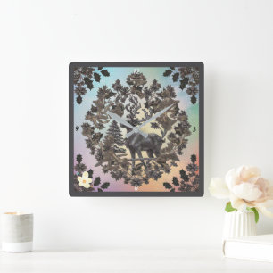 Reloj Cuadrado "Golden Luxe"