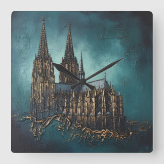 Reloj Cuadrado Goldenes Echo des Doms