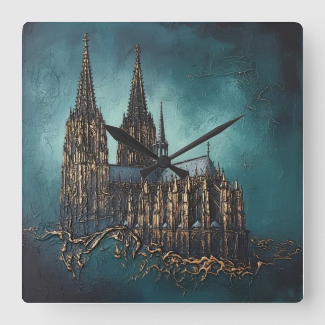 Reloj Cuadrado Goldenes Echo des Doms (Anverso)