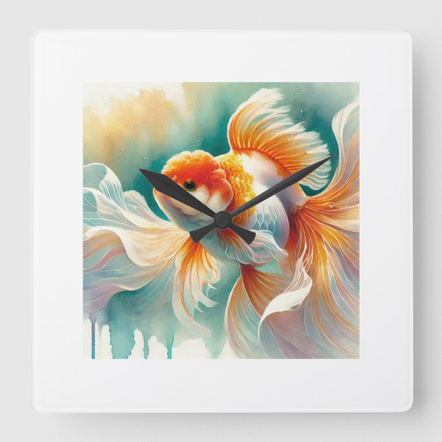 Reloj Cuadrado Goldfish 201024AREF141 - Watercolor (Anverso)