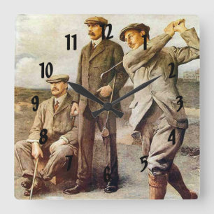 Reloj Cuadrado Golf del vintage