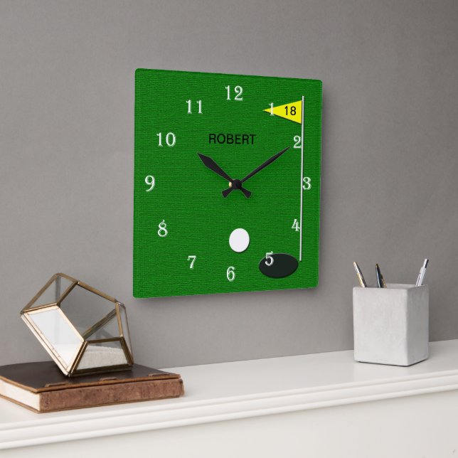 Reloj Cuadrado Golf Wall Clock (Oficina)