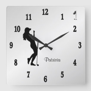Reloj Cuadrado Golfista Personal 