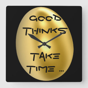 Reloj Cuadrado Good Thinks Take Time Magic Chic Wall Clock!