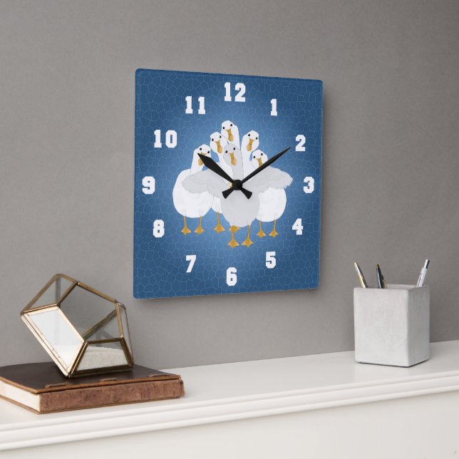 Reloj Cuadrado Goose Who Wall Clock (Oficina)