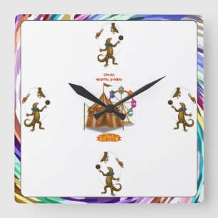 Reloj Cuadrado Gordy, malabarista de goanna