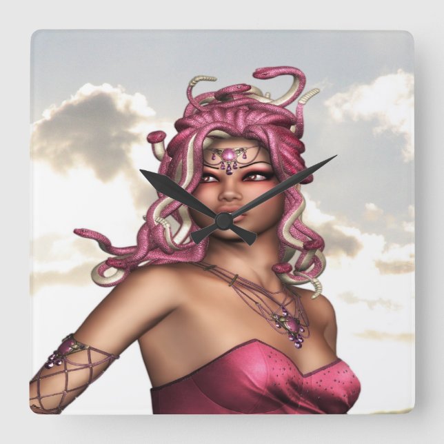 Reloj Cuadrado Gorgon (Anverso)