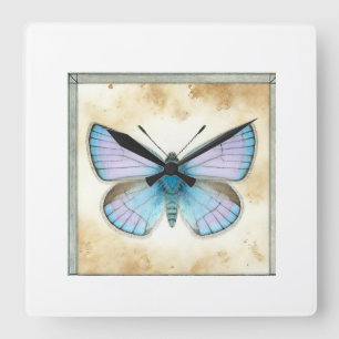 Reloj Cuadrado Gossamerwinged butterfly 060924IREF244 - Watercolo