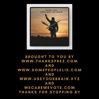 Reloj Cuadrado Gracias Presidente Joe Biden