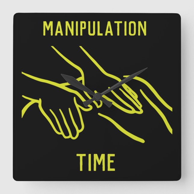 Reloj Cuadrado Graciosos Regalos Osteopath (Anverso)