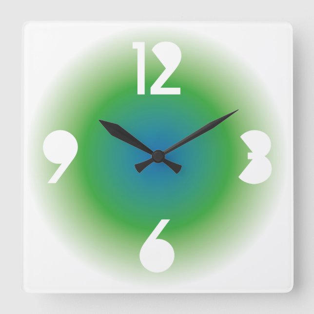 Reloj Cuadrado Gradient Colors by Masanser PIXELAT (Anverso)