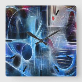 Reloj Cuadrado Grafittineon