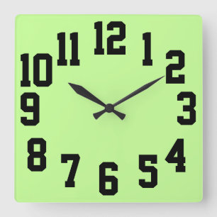 Reloj Cuadrado Gran contraste fácil de leer
