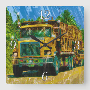 Reloj Cuadrado Gran plataforma, vehículo de transporte pesado, ca