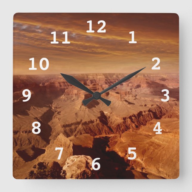 Reloj Cuadrado Grand Canyon (Anverso)