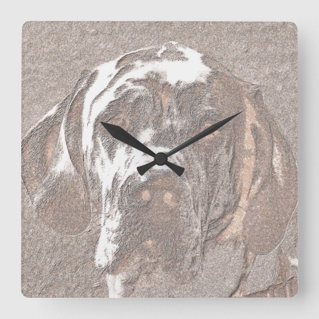 RELOJ CUADRADO GRANDES DANES (Anverso)