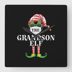 Reloj Cuadrado Grandson Elf Matching Navidades