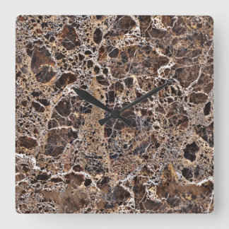 Reloj Cuadrado Granite Stone Pattern Acrylic Wall Clock