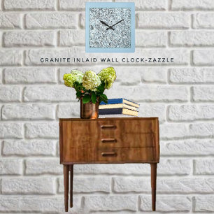 Reloj Cuadrado Granito en relieve