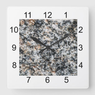 Reloj Cuadrado Granito - Rock duro
