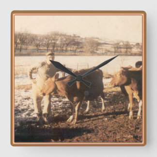 Reloj Cuadrado Granja del abuelo