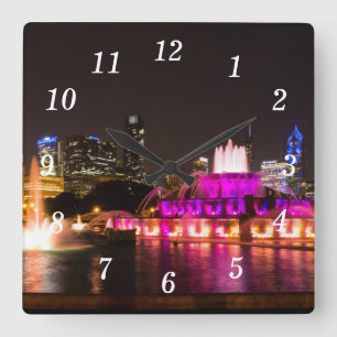 Reloj Cuadrado Grant Park Chicago Wall Clock