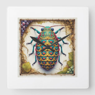 Reloj Cuadrado Grape Phylloxera 010924IREF244 - Watercolor