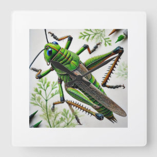 Reloj Cuadrado Grasshopper in natural environment 251024IREF222 -