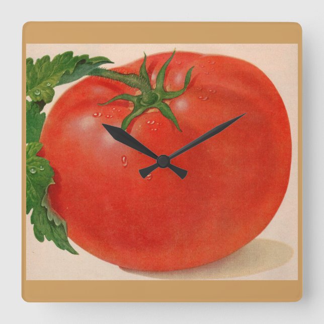 Reloj Cuadrado great BIG juicy tomato (Anverso)