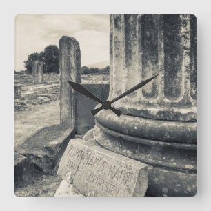 Reloj Cuadrado Grecia, ruinas de ciudad antigua