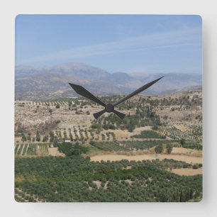Reloj Cuadrado Greek Landscape Clock