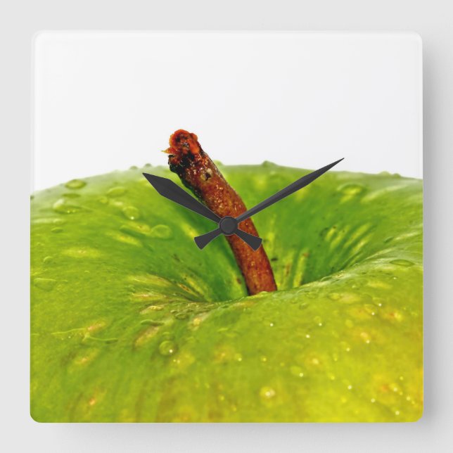 Reloj Cuadrado Green Apple (Anverso)