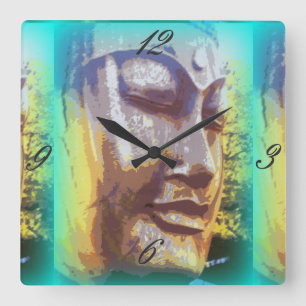 Reloj Cuadrado green buddha face