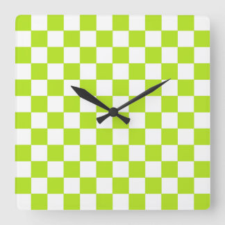Reloj Cuadrado Green Lime y White